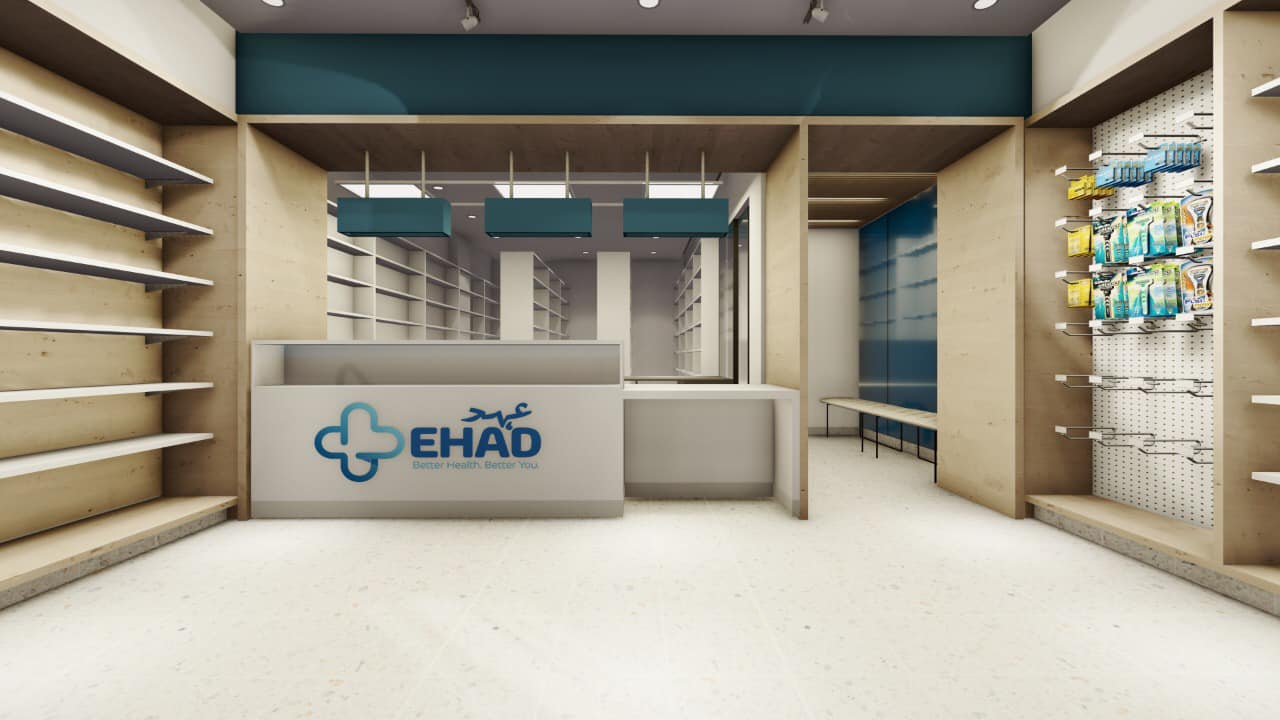 EHAD Pharmacy — AMGYS Interiors project